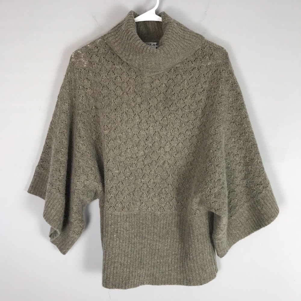 Jillian Jones wool rabbit hair sweater taupe